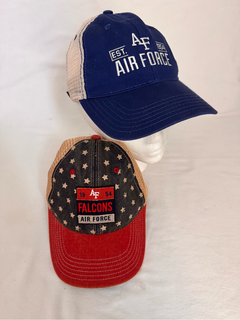 2 Air Force Falcons Trucker Caps SnapBack Patriotic